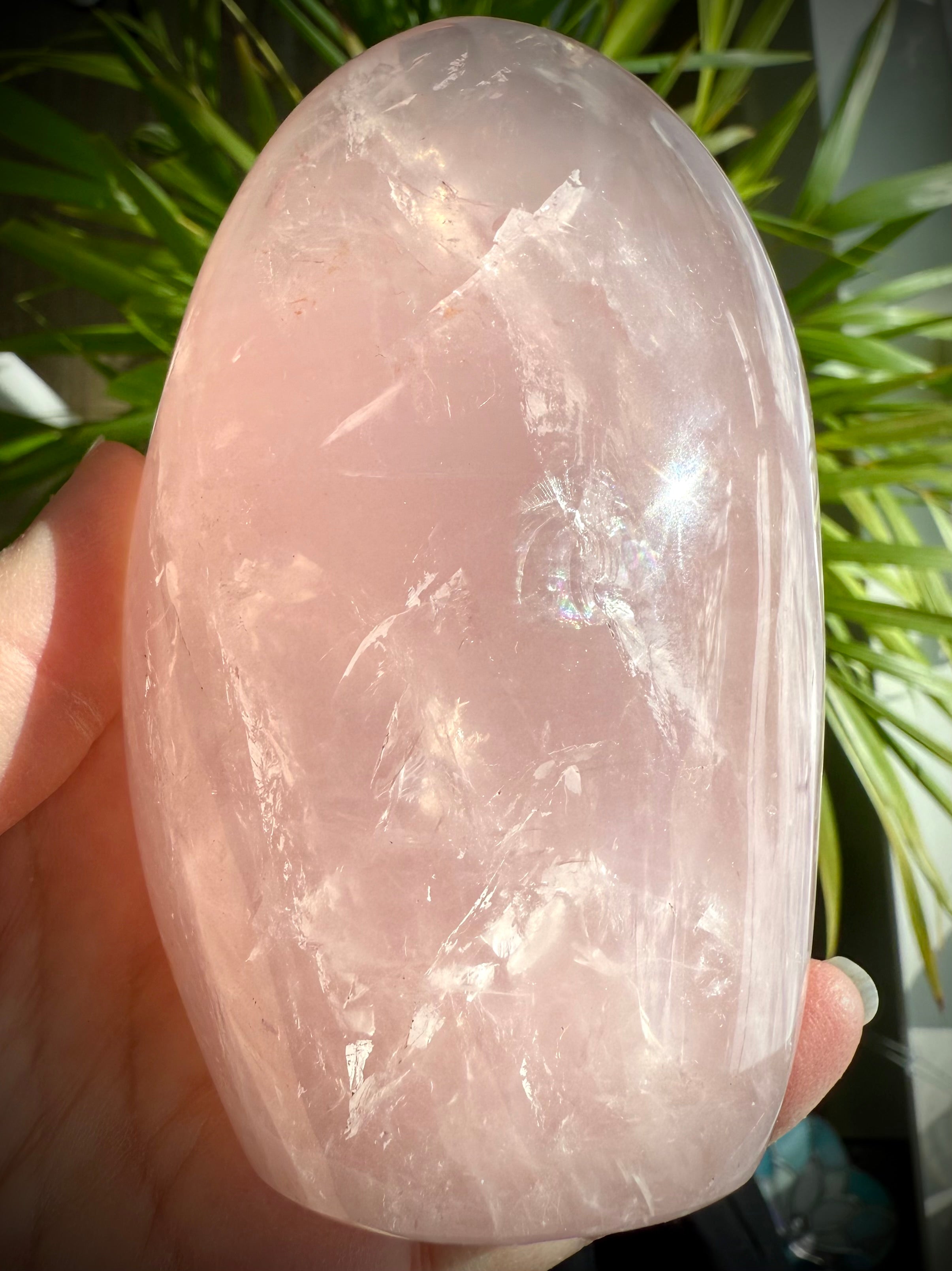 Rose Quartz is a heart chakra crystal that calms anxiety + is a good stone for stress relief