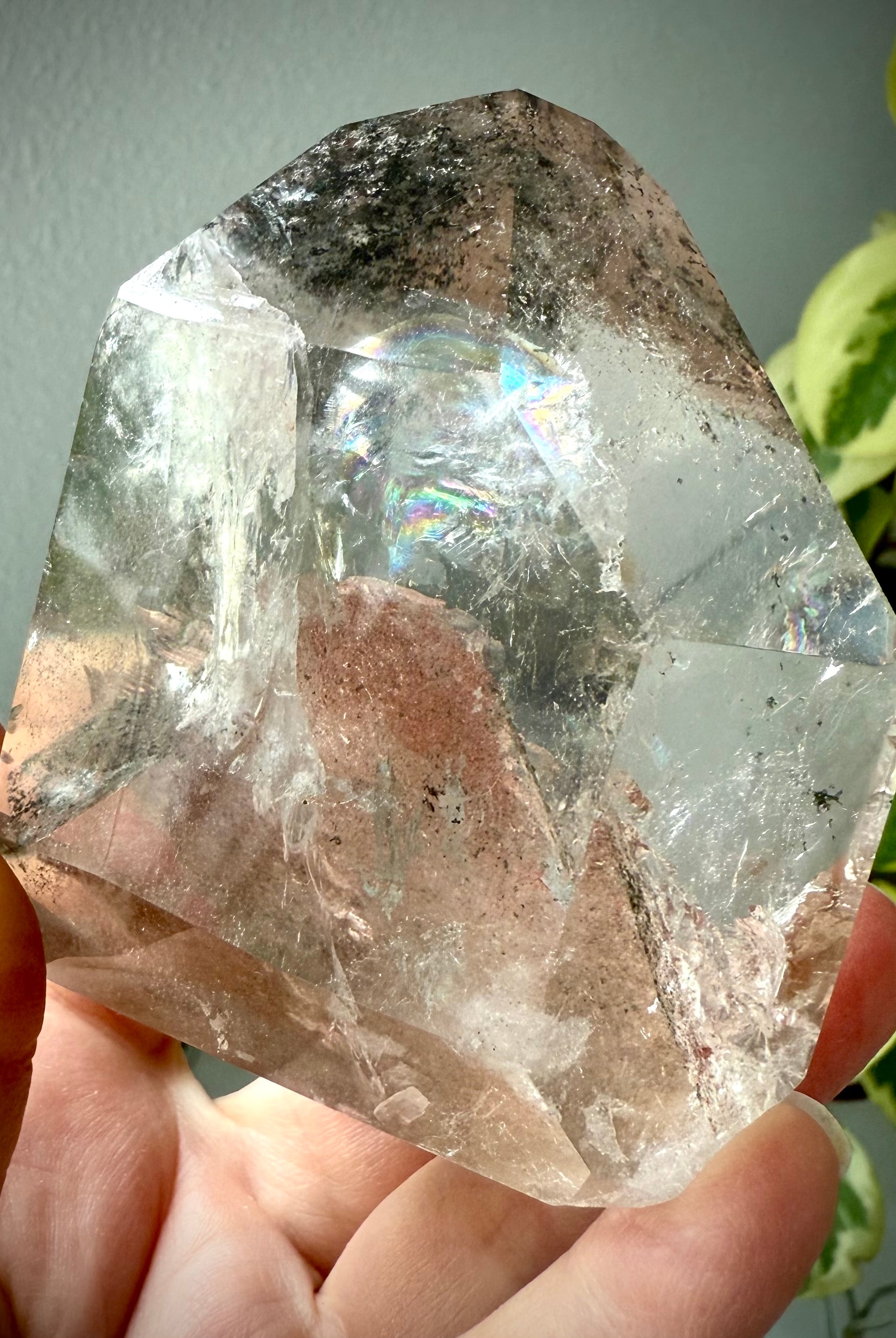 Chlorite included Crystals have a heart-centered energy that softens the side effects of modern life