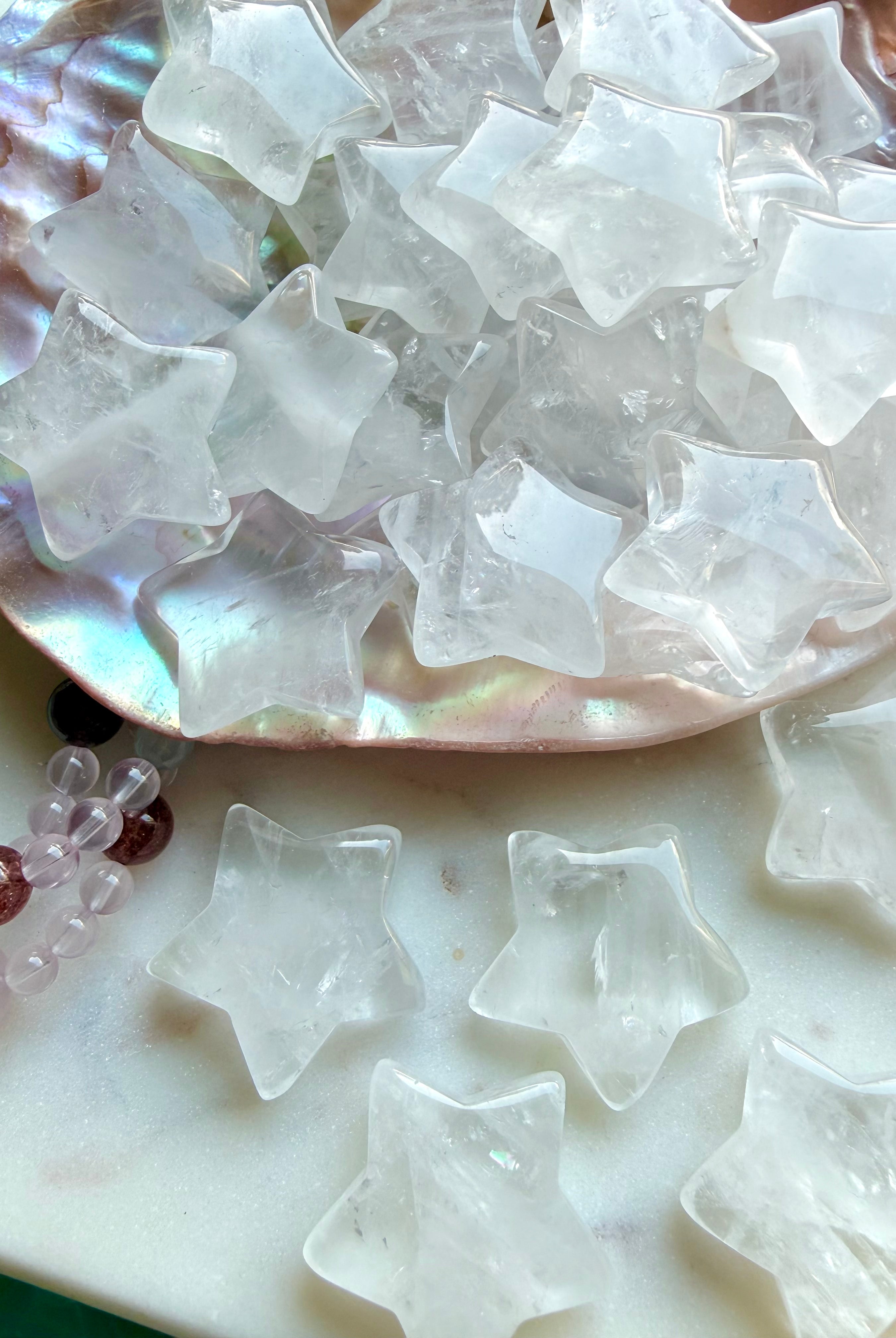 clear quartz crystal stars for clarity healing and energy amplification