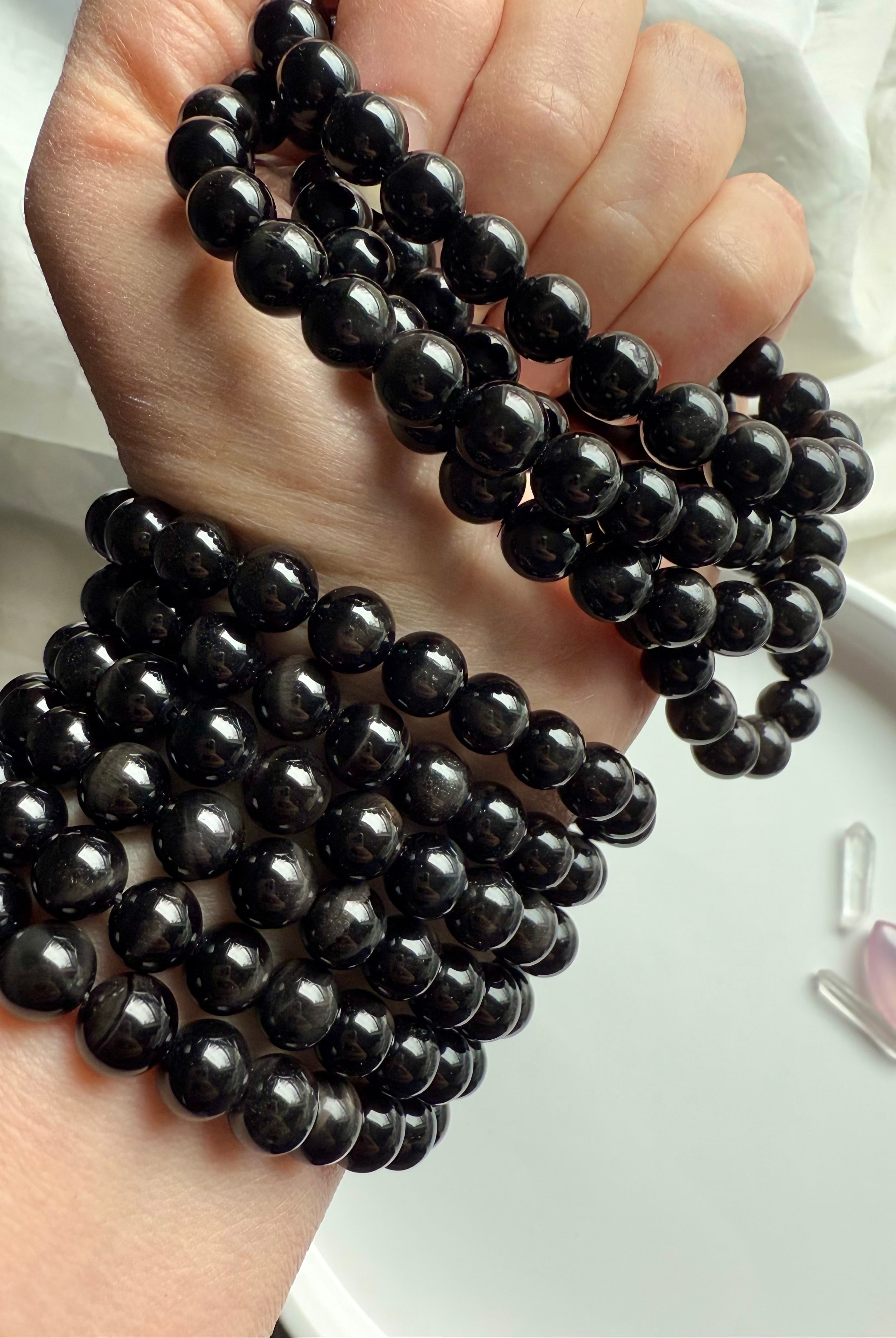 Wear your natural Black Tigers Eye Bracelet for motivation, grounding + energetic protection