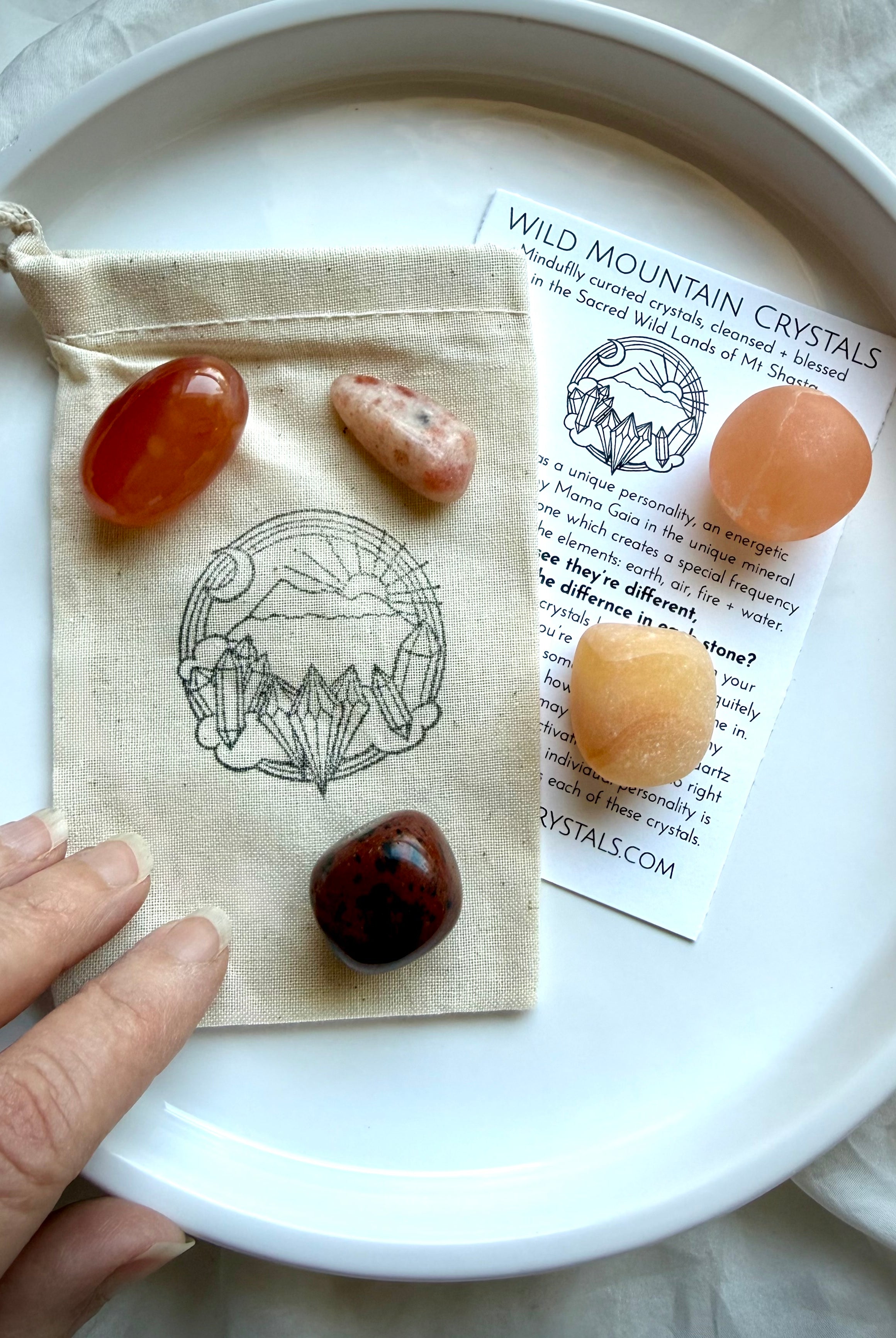 Sacral Chakra healing stones arranged for creativity, emotional balance, confidence, vitality, and meditation