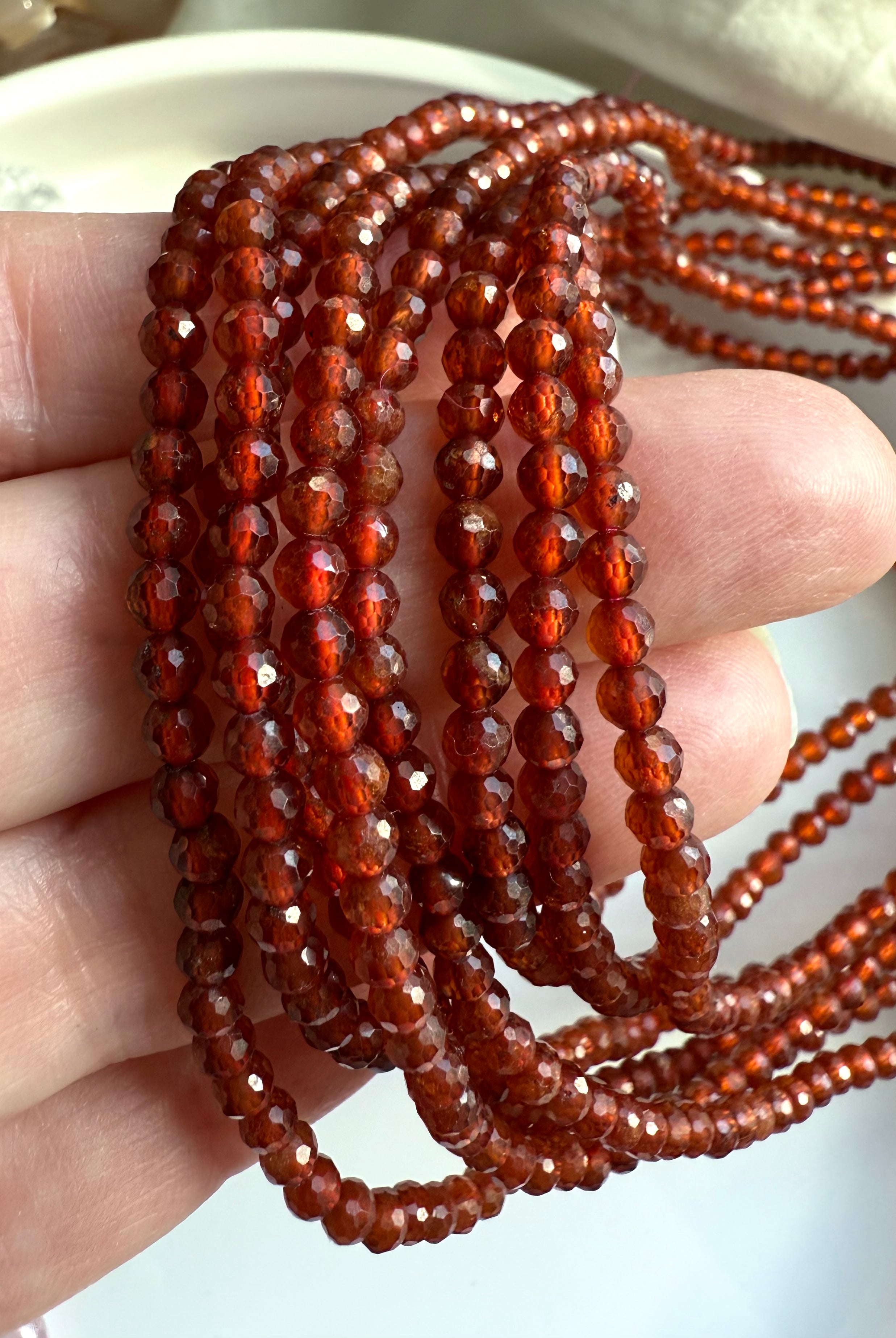 Orange Garnet connects to us Earth energy, inspiring creativity + emotional wellness