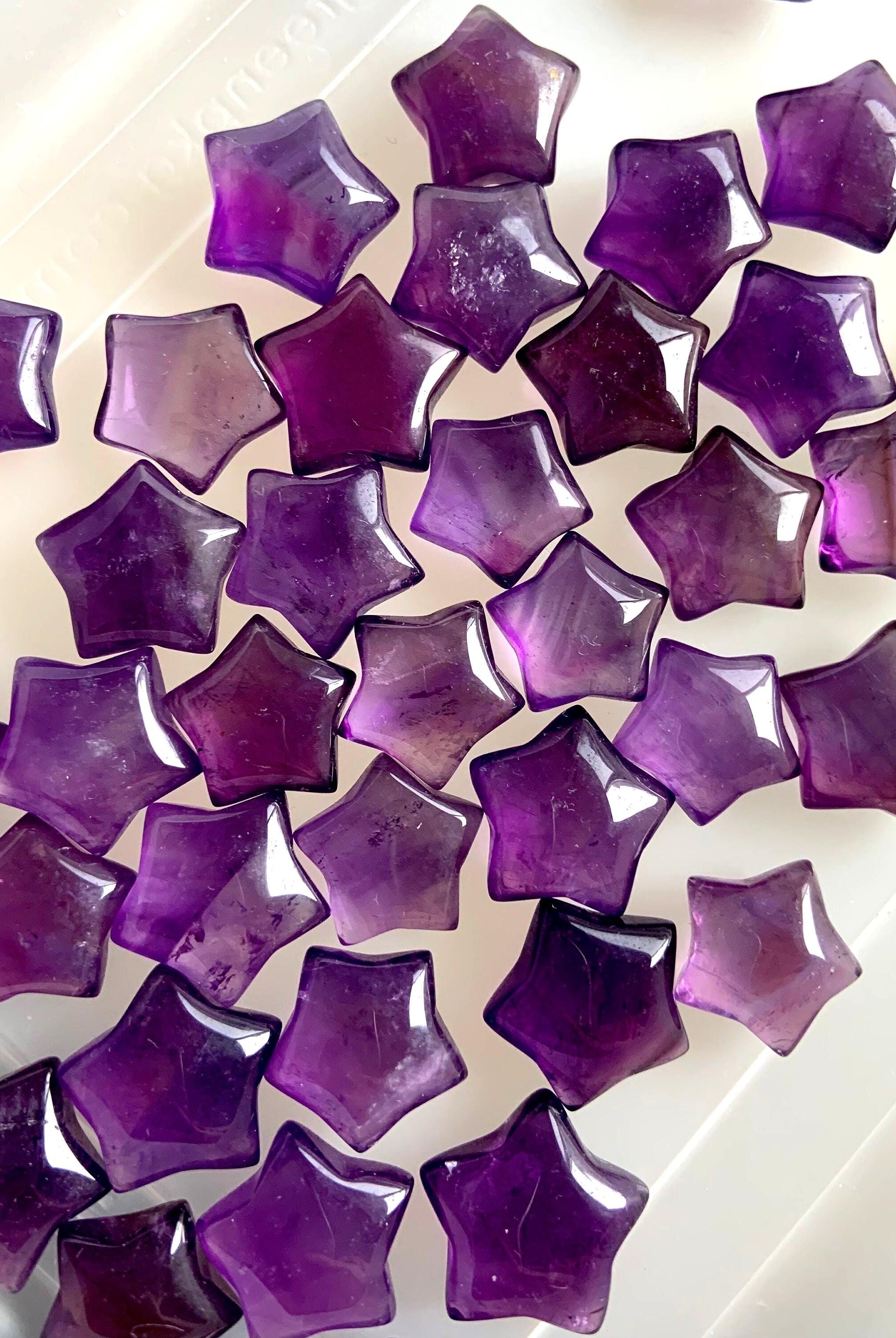 Mini Amethyst Stars bring peace, sparking spiritual growth + enhancing your intuitive gifts