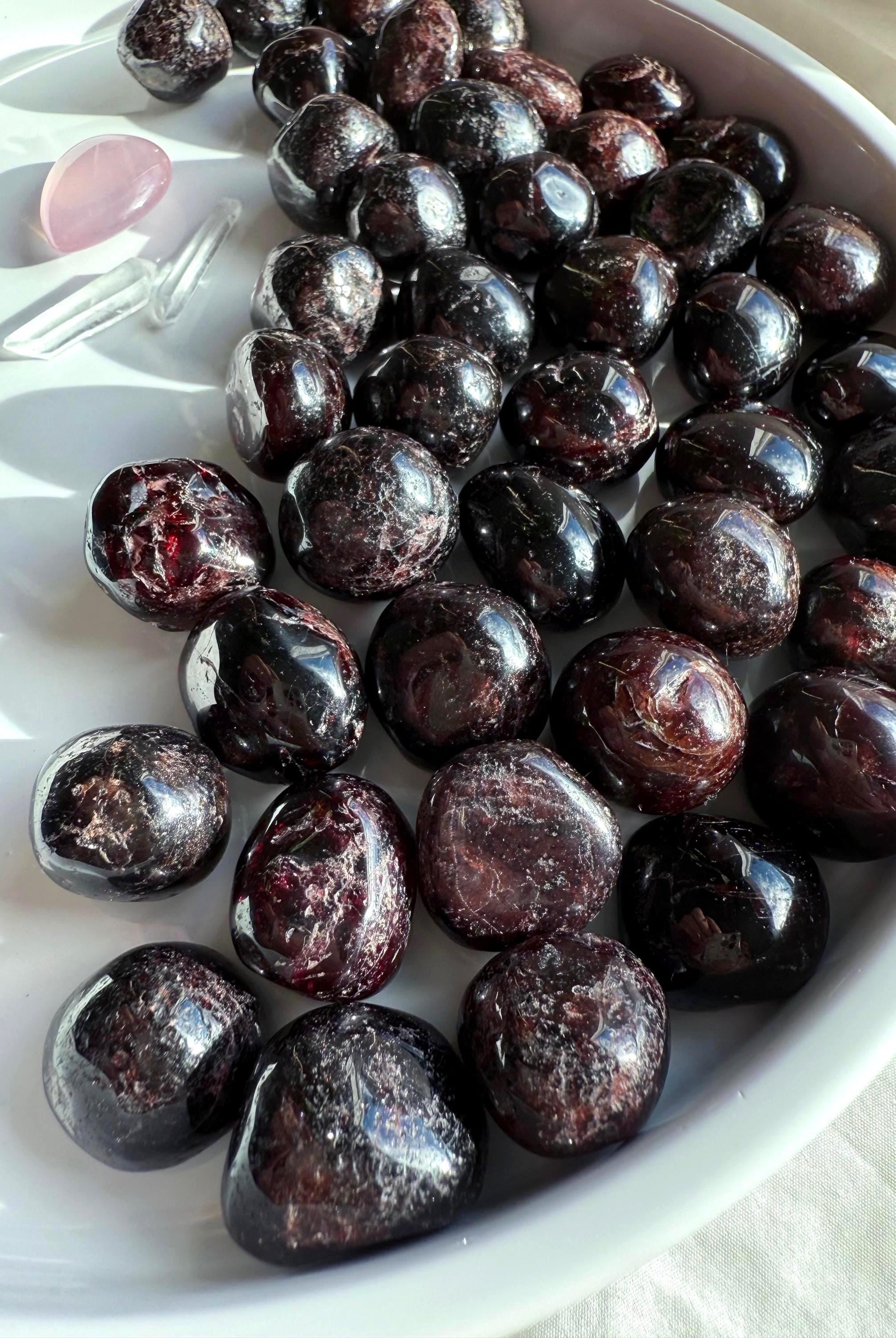 Tumbled Garnets