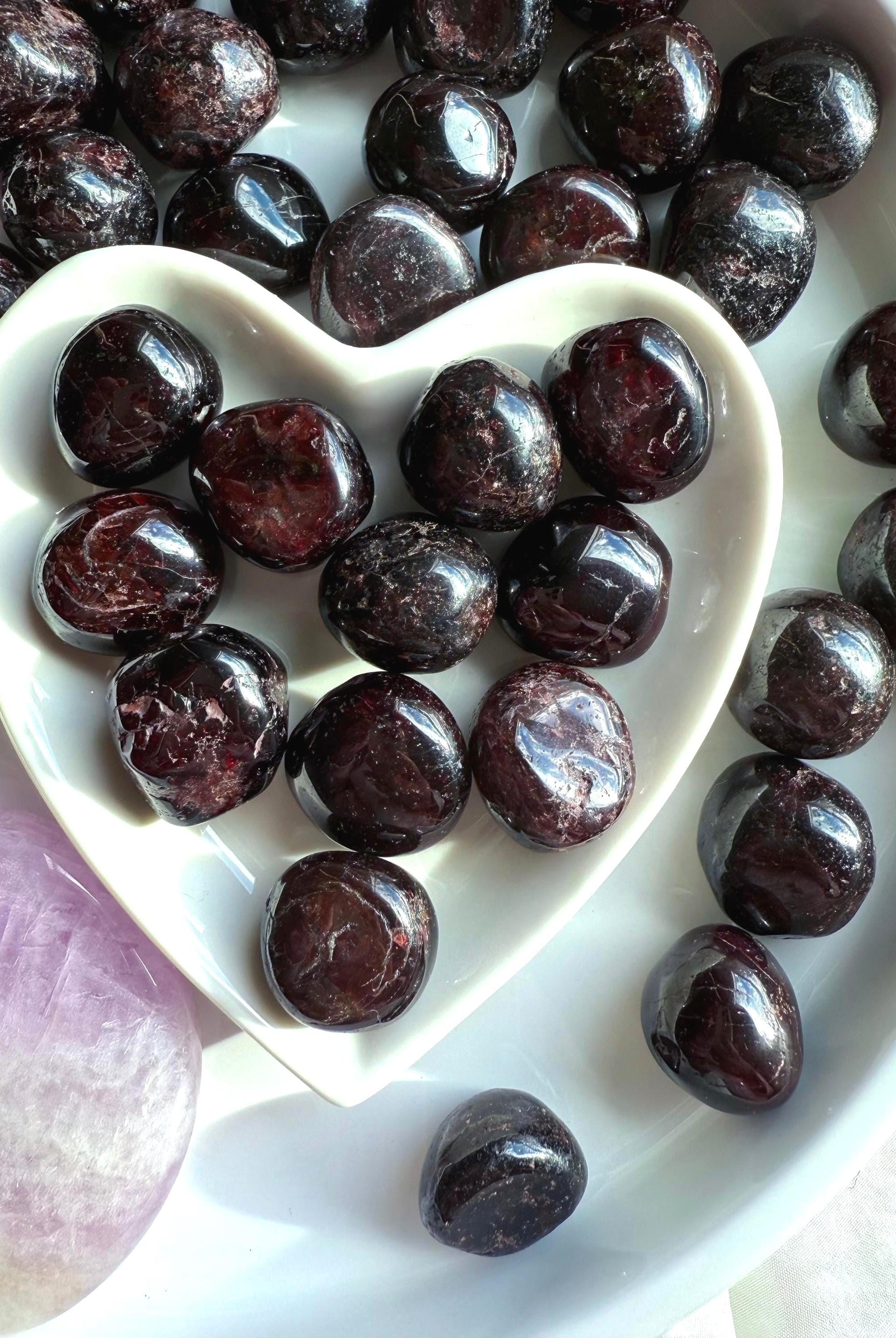 Tumbled Garnets