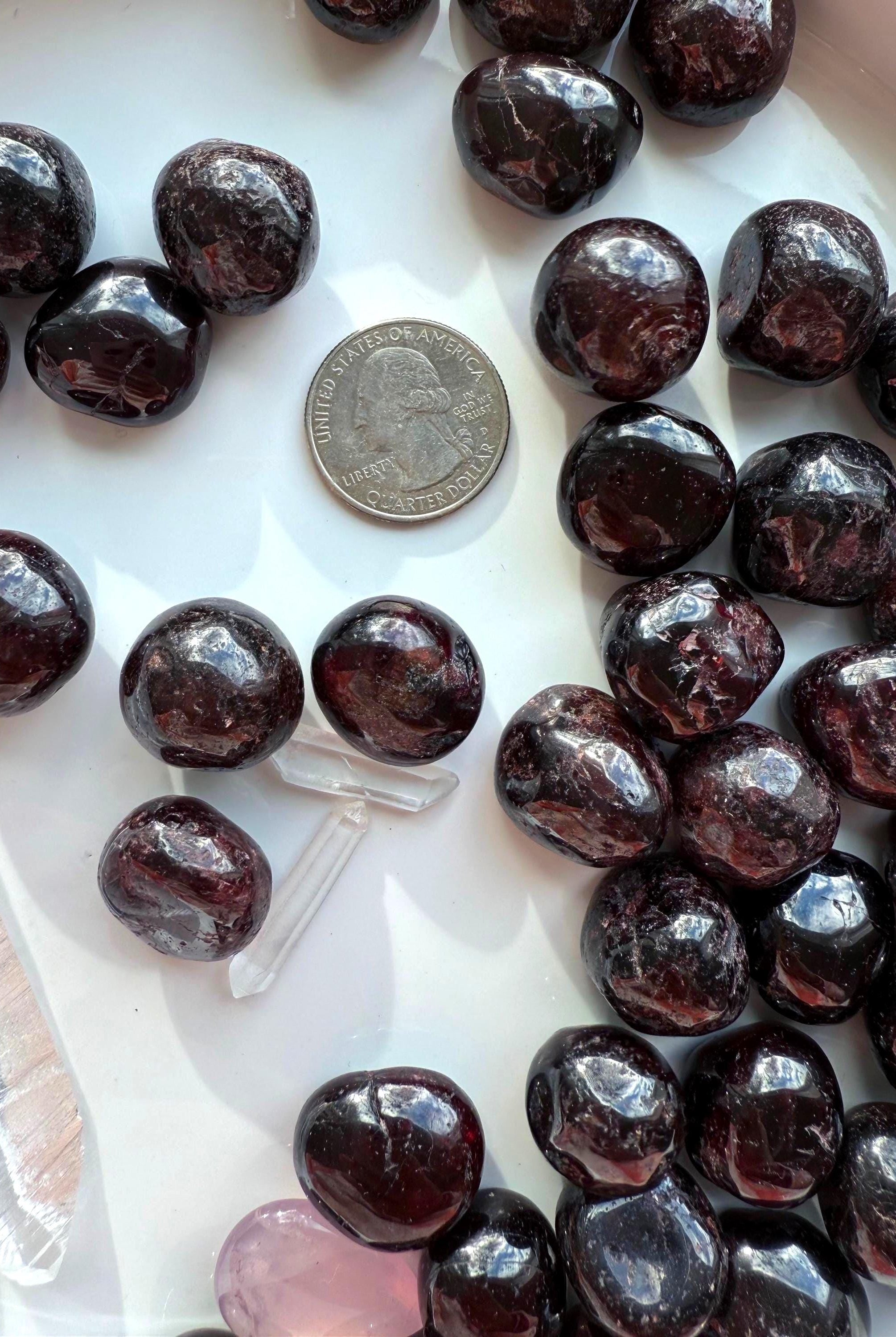 Tumbled Garnets