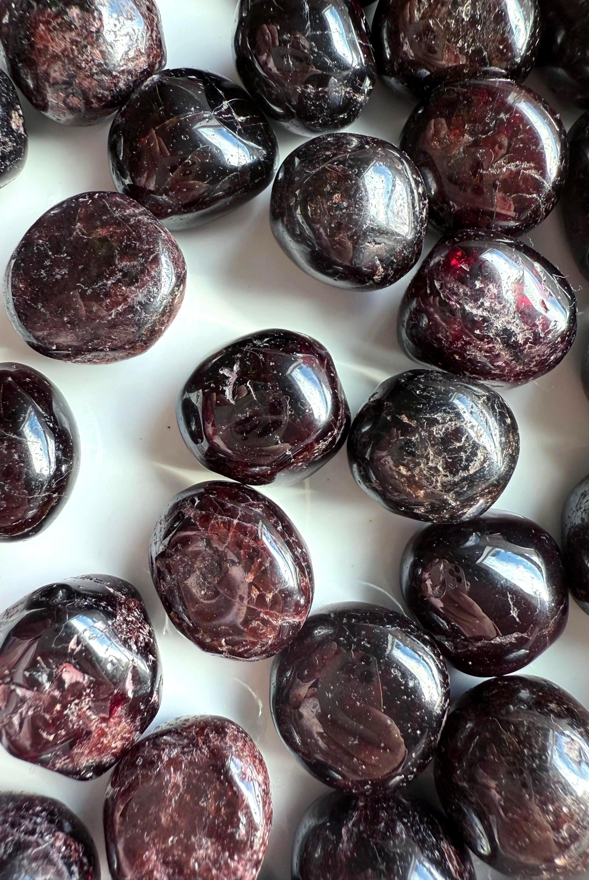 Tumbled Garnets