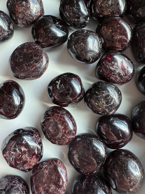 Tumbled Garnets