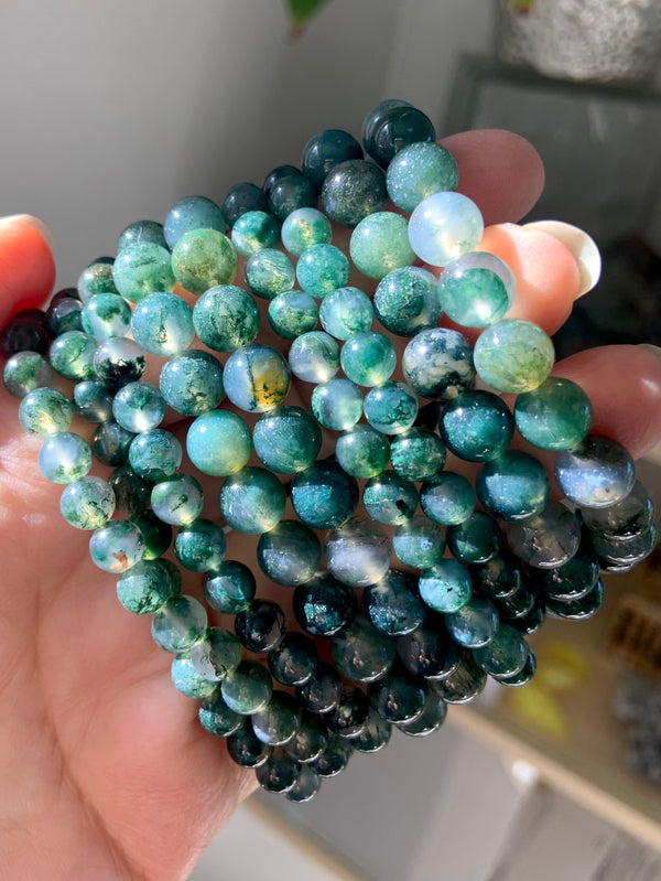 High Quality Moss Agate Bracelets