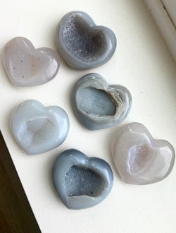 Druzy Agate Crystal Hearts - You Pick!