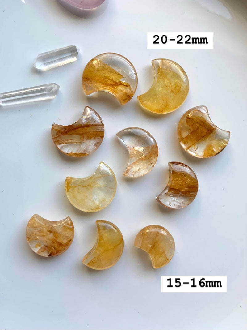 Golden Healer Quartz Moons