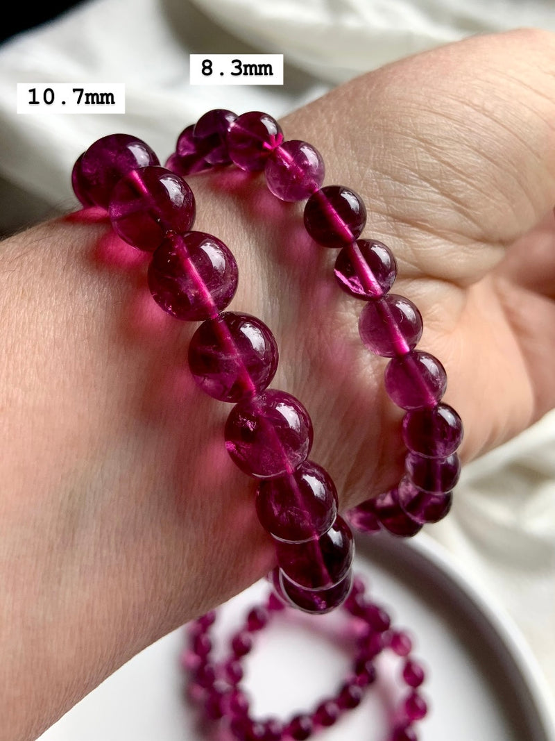 Rare Magenta Fluorite Bracelets