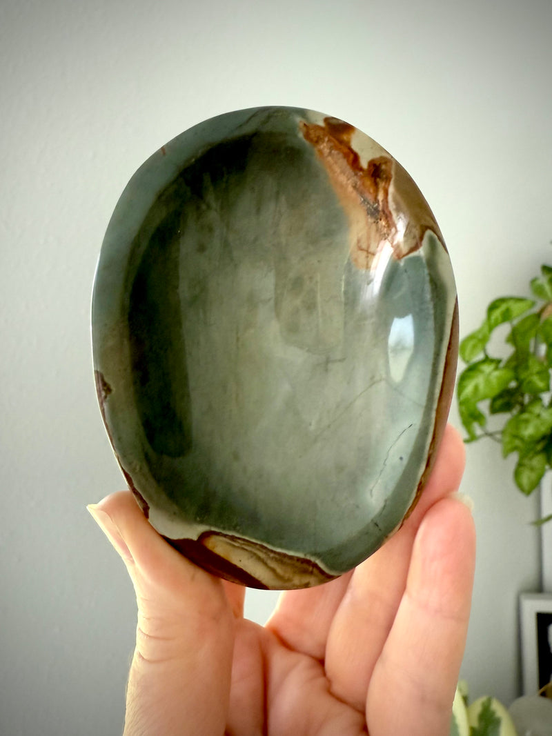 Teal Polychrome Jasper Bowl
