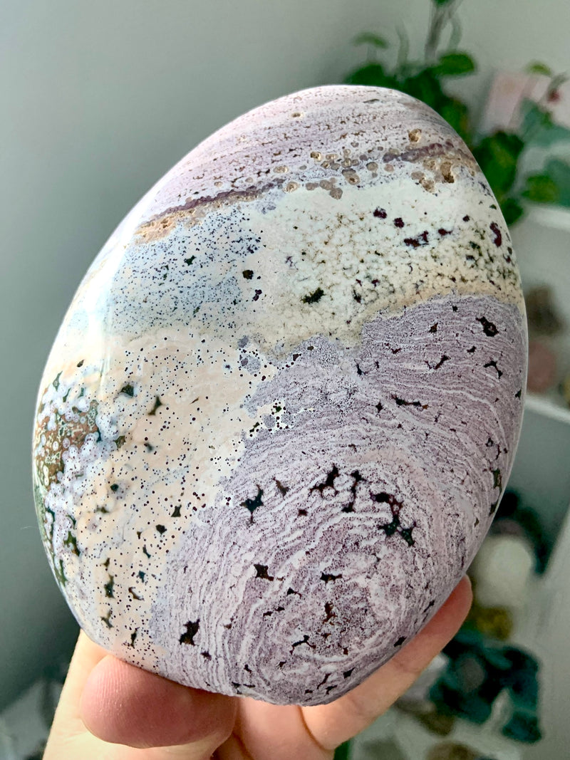 Pink Orbicular Ocean Jasper Freeform