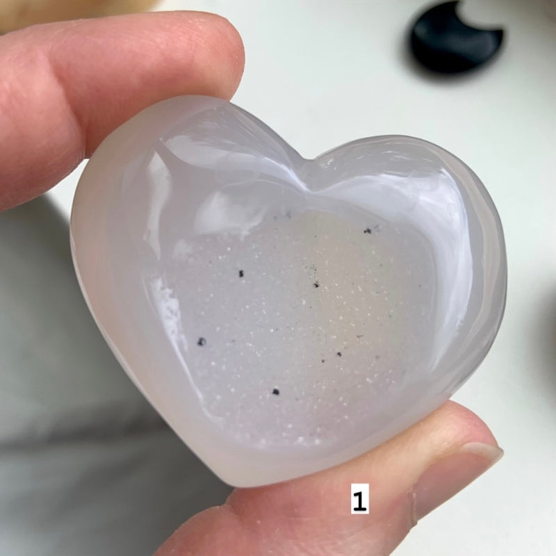 Druzy Agate Crystal Hearts - You Pick!