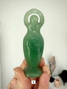 Bring the energy of the Divine Feminine into your space with a Green Aventurine Crystal Goddess