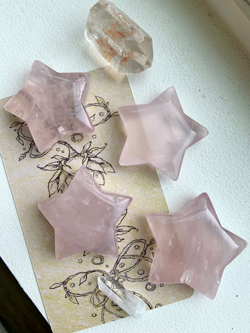 Mozambique Rose Quartz Stars