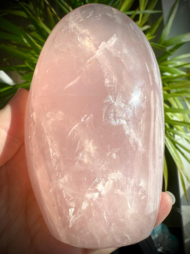 Rose Quartz Freeform with Asterism