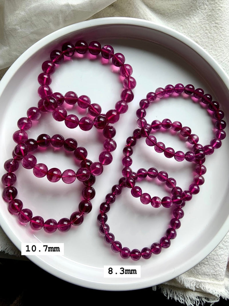 Rare Magenta Fluorite Bracelets