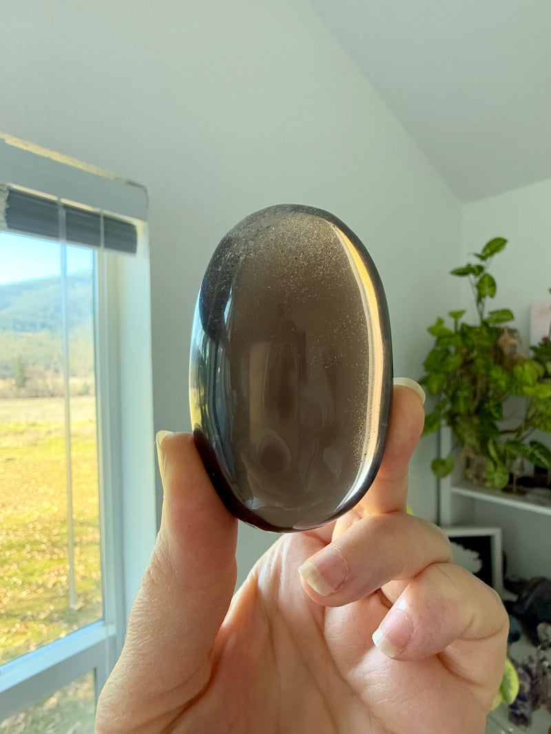 Large Smokey Quartz Palmstone