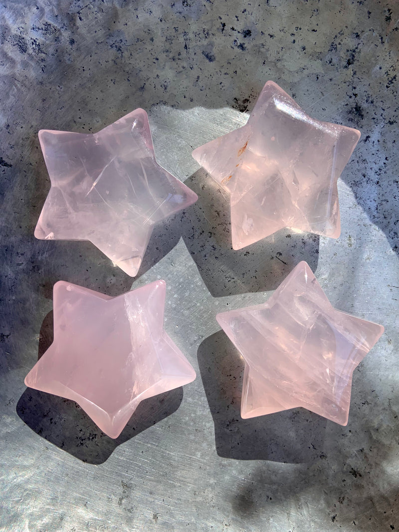 Mozambique Rose Quartz Stars