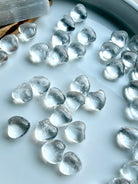 Mini Clear Quartz Hearts — luminous crystal talismans of clarity, amplification, and radiant energy.