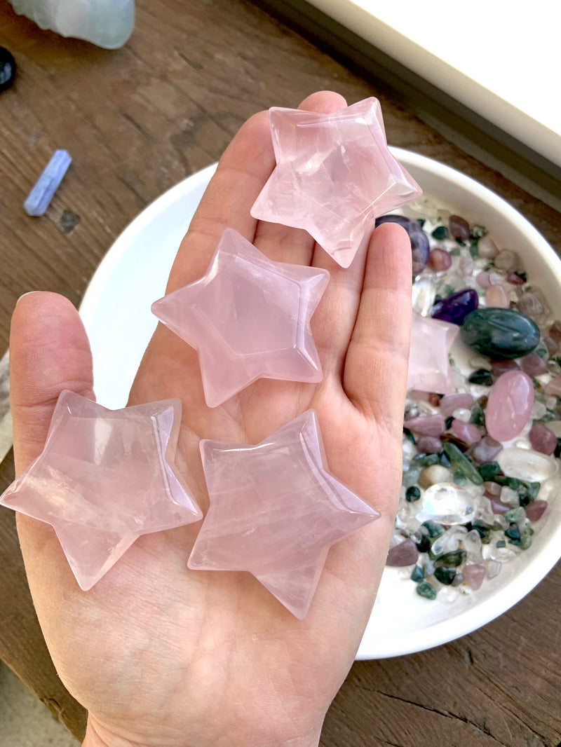 Mozambique Rose Quartz Stars