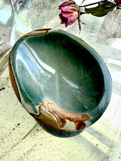 Teal Polychrome Jasper Bowl
