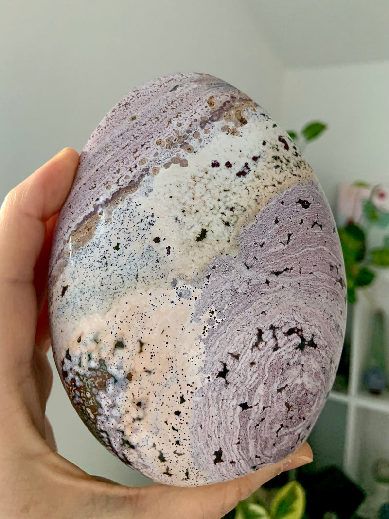 Pink Orbicular Ocean Jasper Freeform