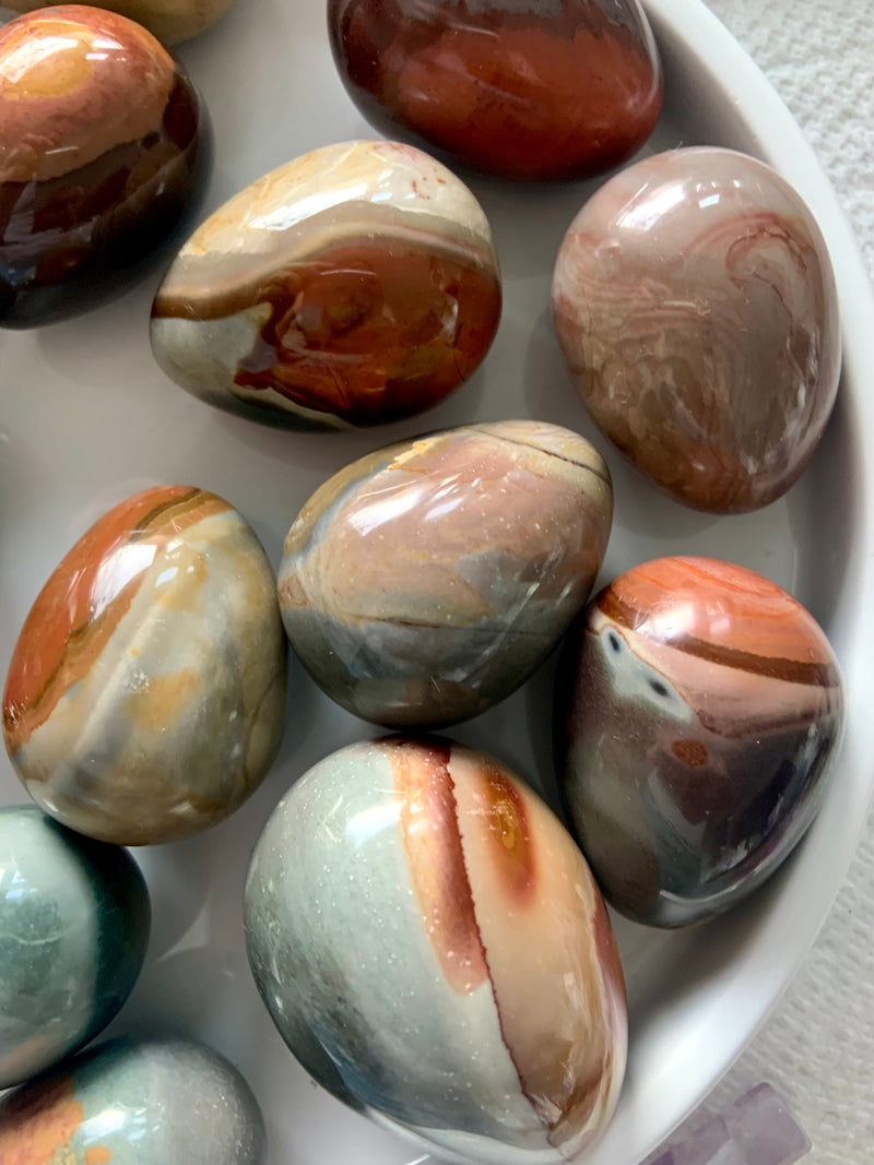 Polychrome Jasper Eggs