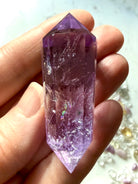 Rare 12-sided Vogel double terminated Amethyst crystal wand for meditation and energy work
