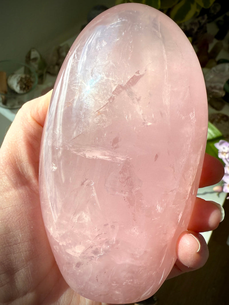 Rose Quartz Freeform with Asterism