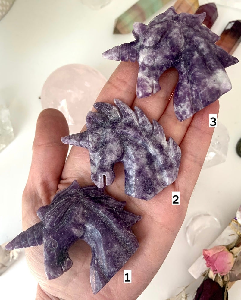 Lepidolite Unicorns - pick your fav!