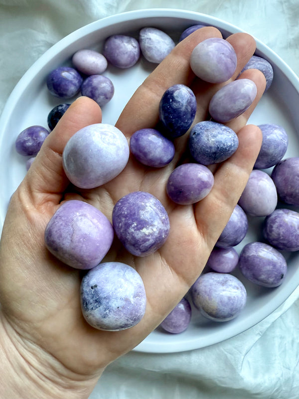 Lepidolite Tumbles