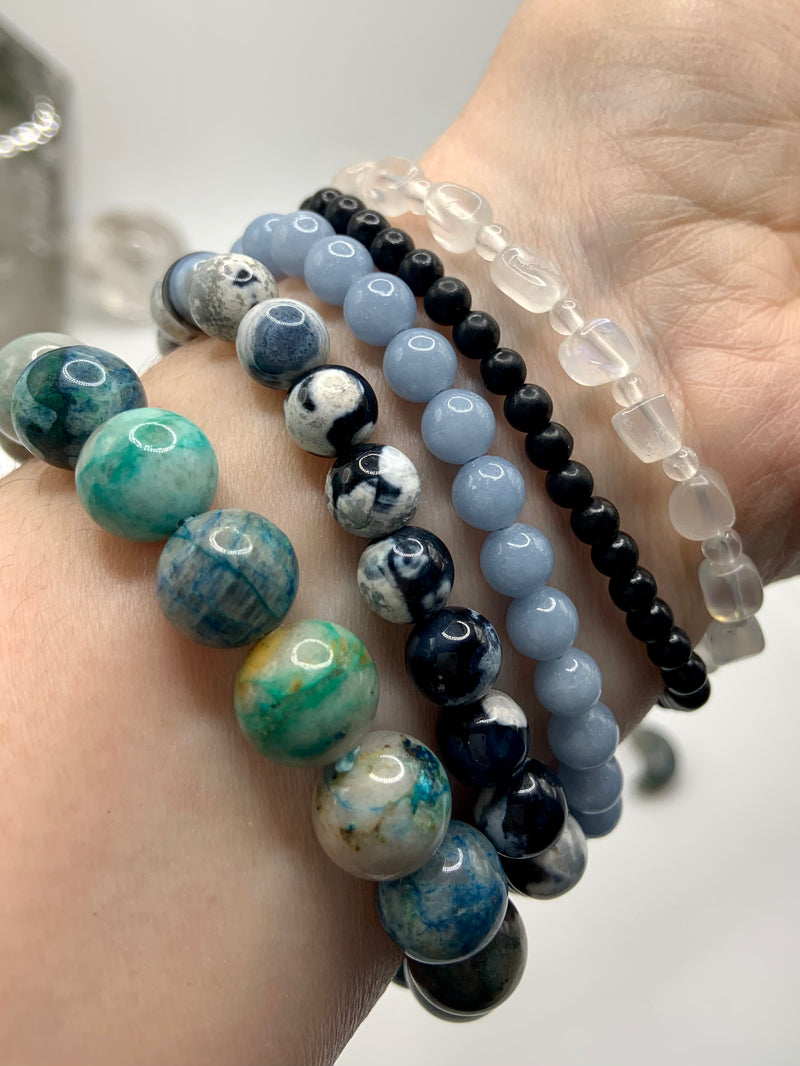 Angelite Beaded Bracelets