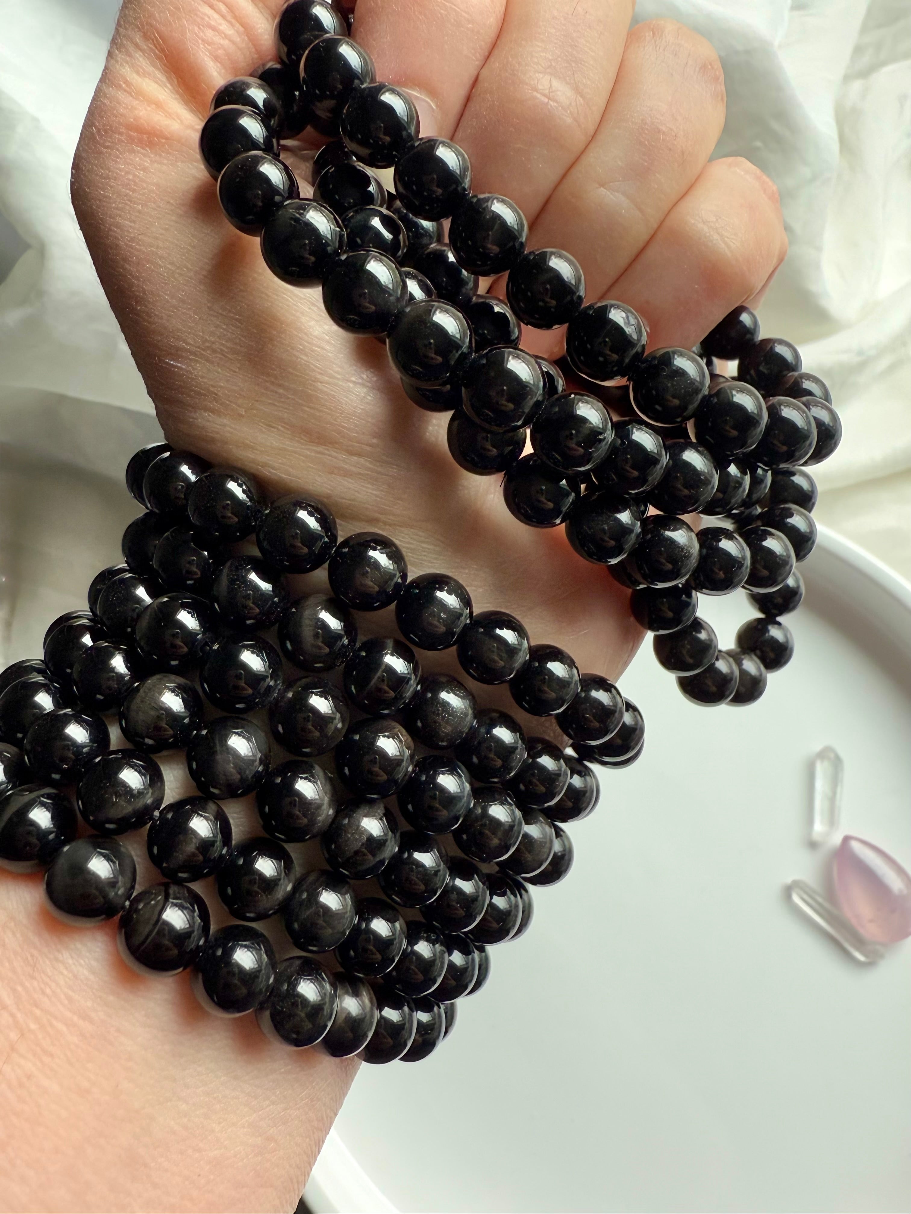 Wear your natural Black Tigers Eye Bracelet for motivation, grounding + energetic protection