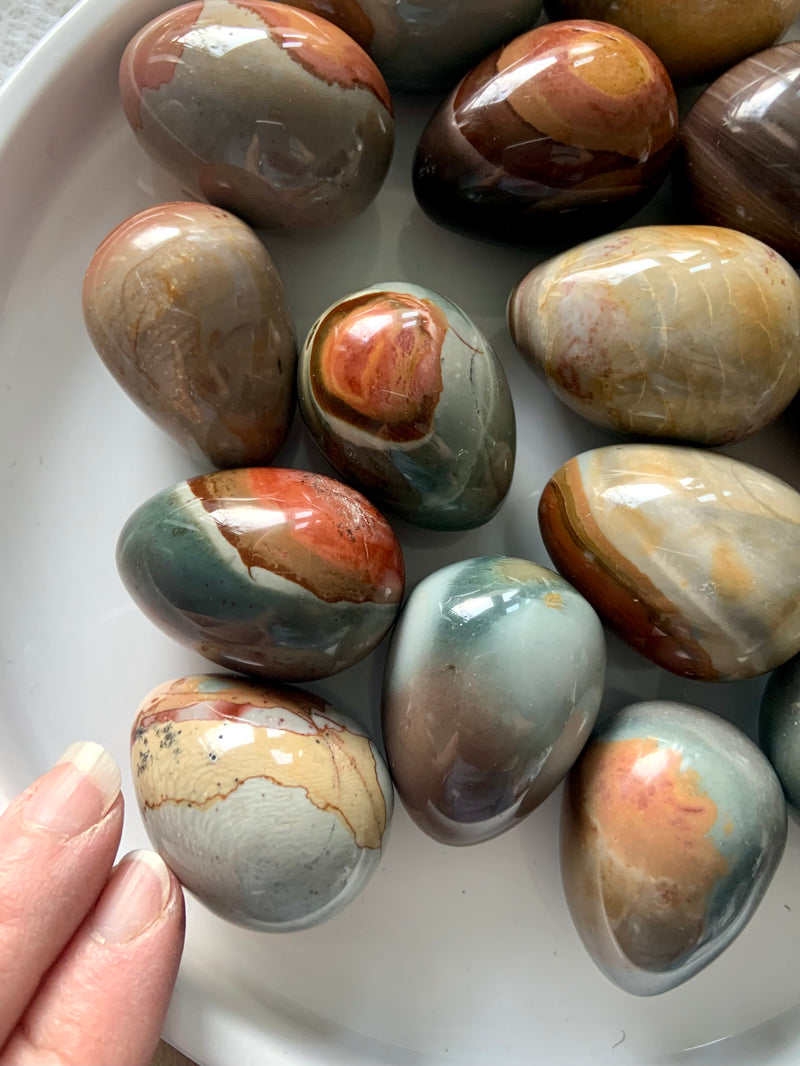 Polychrome Jasper Eggs