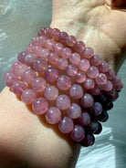 Handmade Lavender Rose Quartz Bracelet with premium gemstone beads for Divine Feminine and Heart Chakra healing