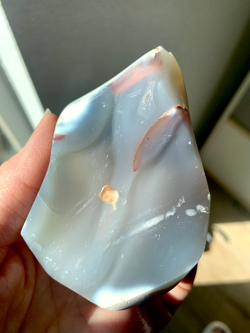 Orca Agate Carnelian Freeform