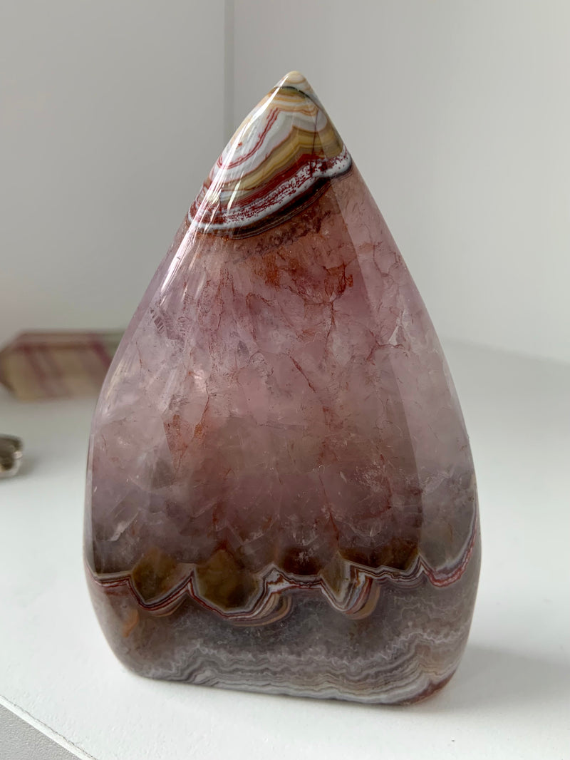 Crazy Lace Agate in Amethyst Flame