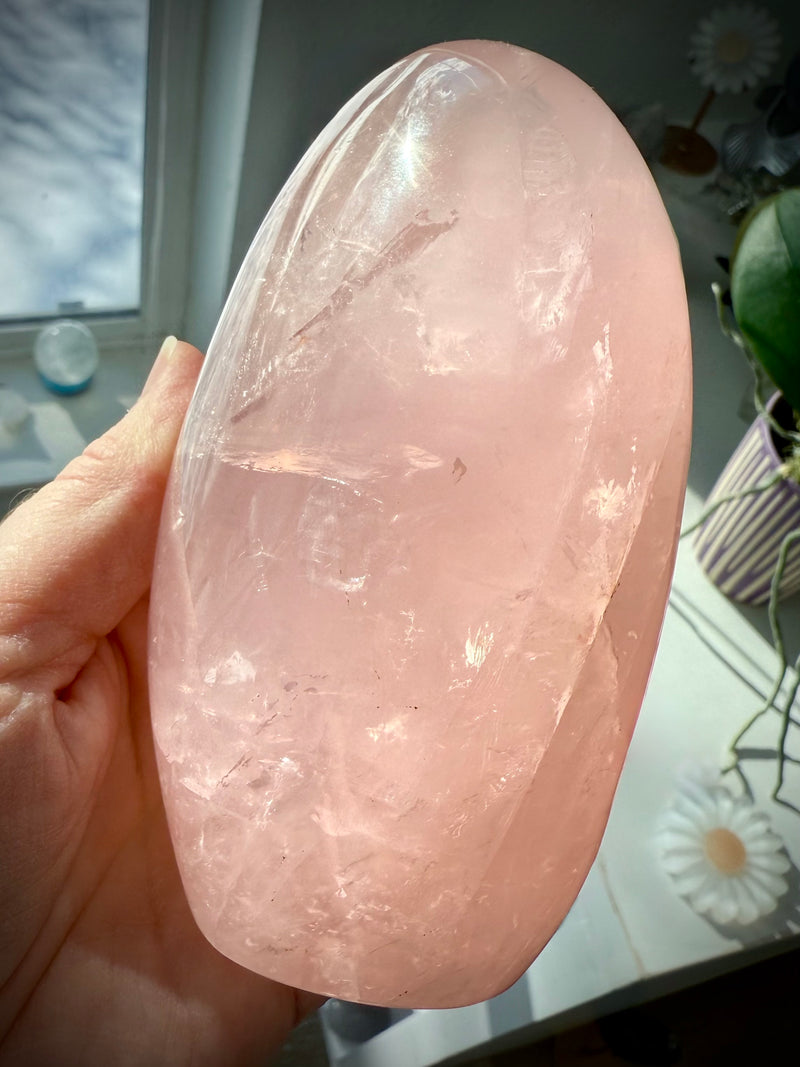 Rose Quartz Freeform with Asterism