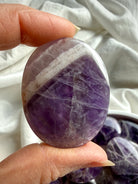 dream amethyst pocket stone for calming anxiety and supporting restful sleep