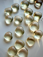 Mini Lemon Citrine crystal hearts, polished yellow citrine carving for joy, confidence, and Solar Plexus Chakra energy
