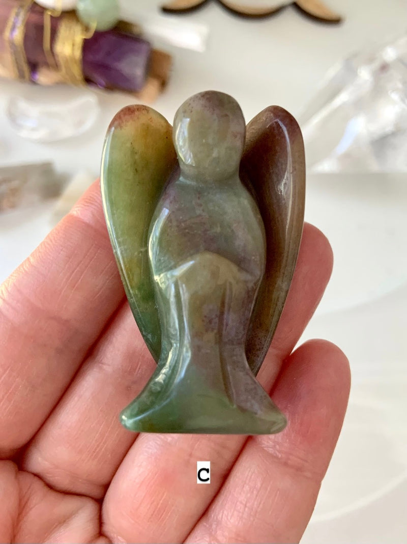 Ocean Jasper Angel Carving