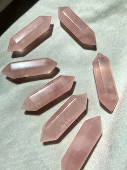 2"  Rose Quartz DT Points