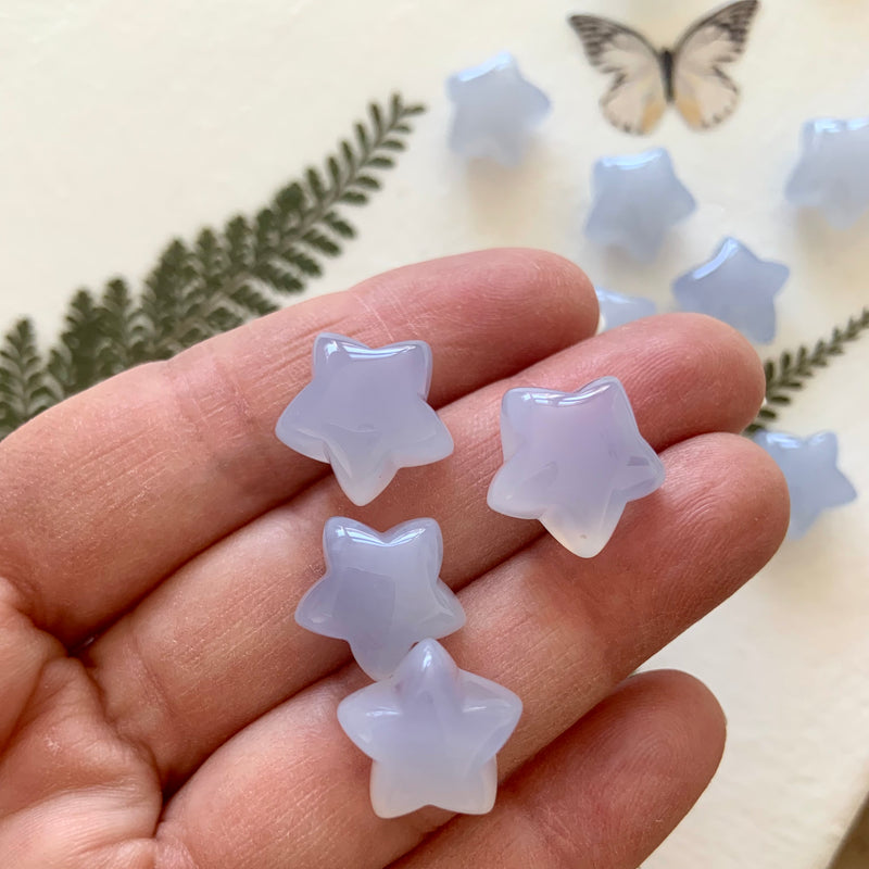 Mini Blue Chalcedony Stars