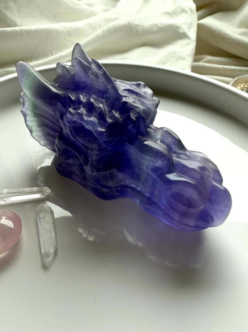 Purple Fluorite Dragon