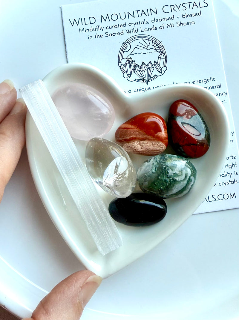 Get Well Crystal Set – Healing Stones for Wellness + Immune Support