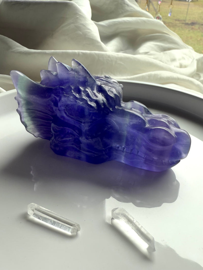 Purple Fluorite Dragon