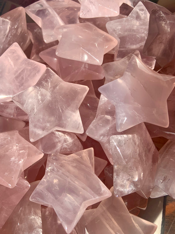 Mozambique Rose Quartz Stars